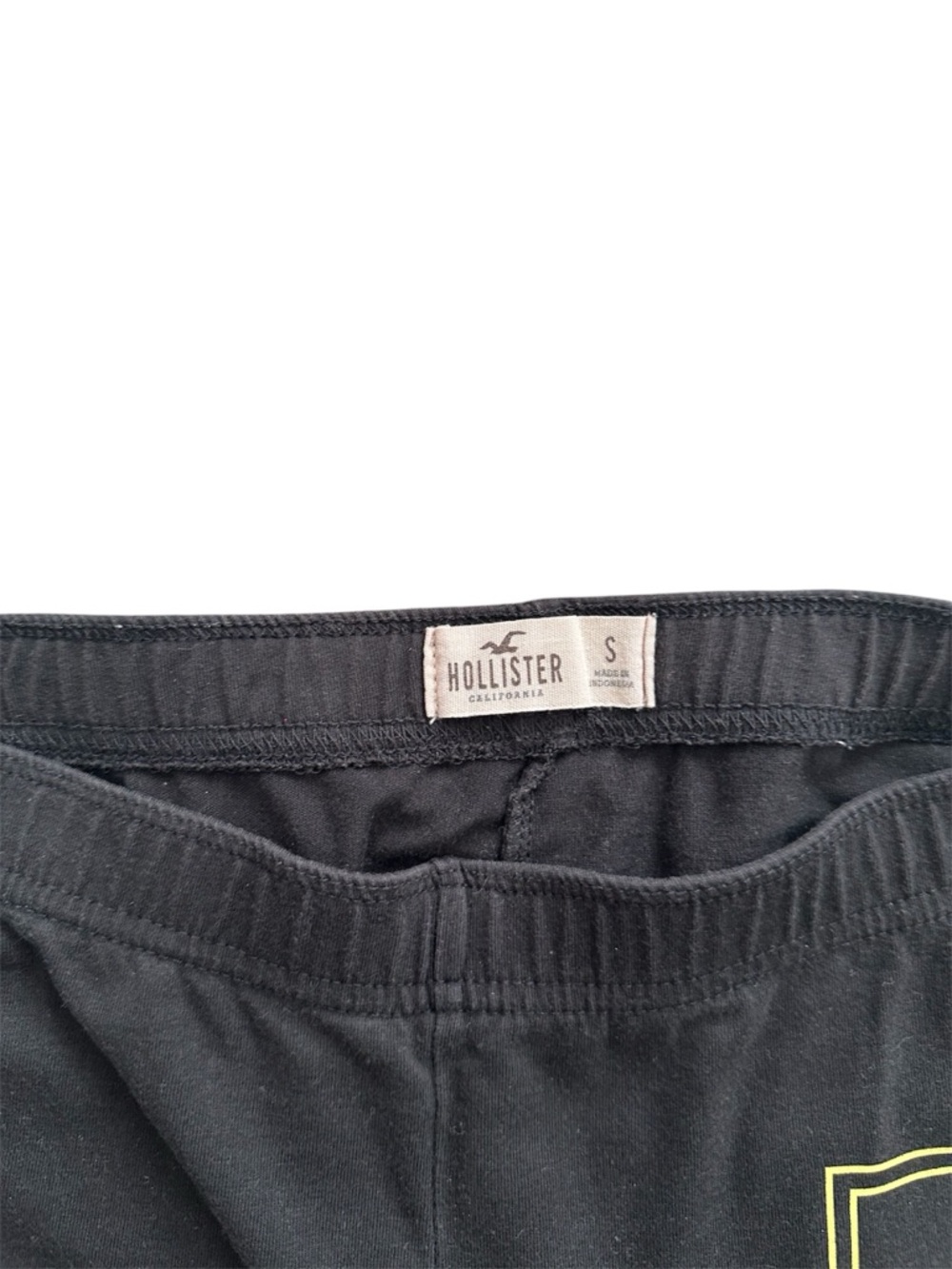 Hollister Women’s Leggings Small Black Logo Graphic - Picture 3 of 4